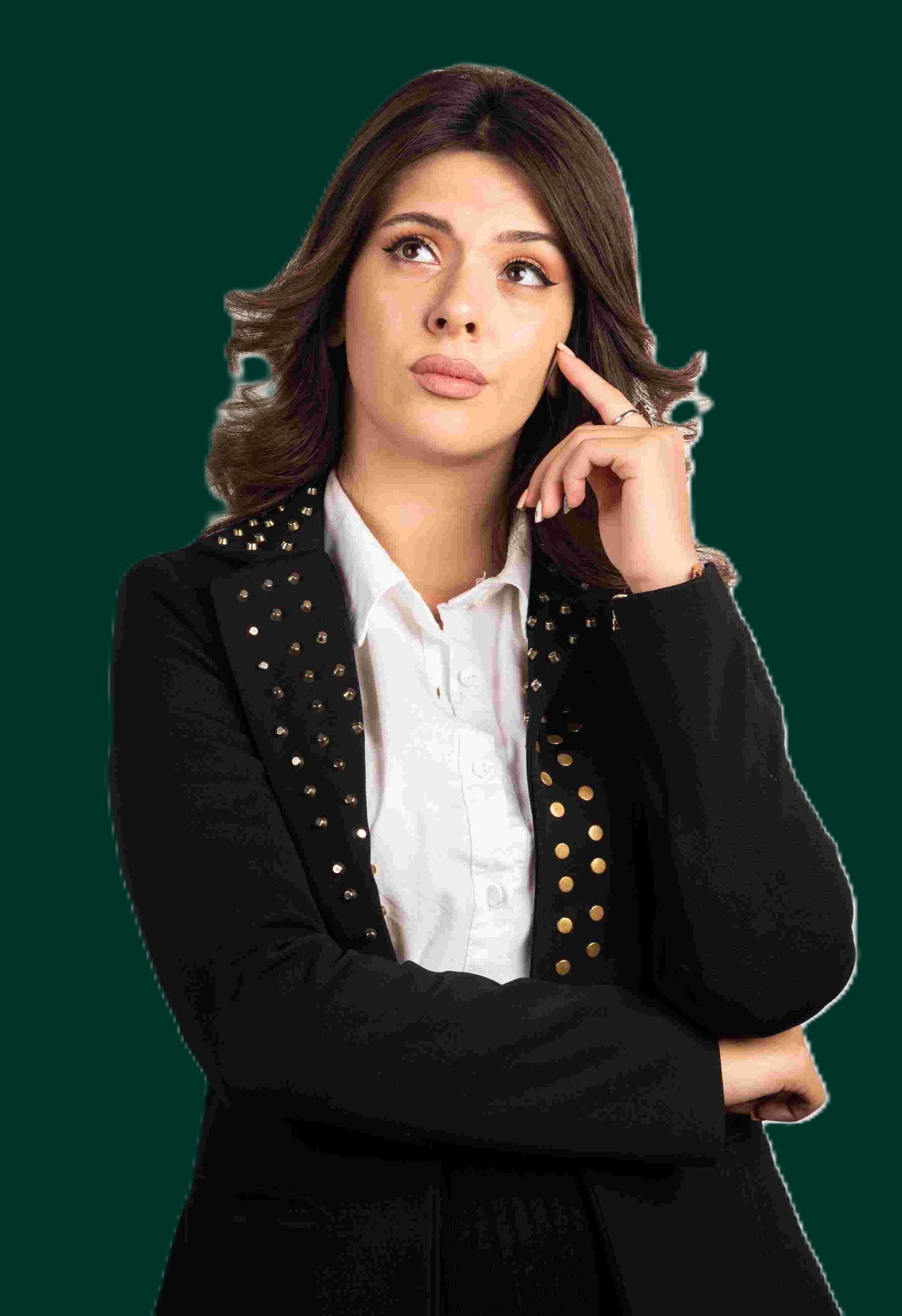 Thinking woman